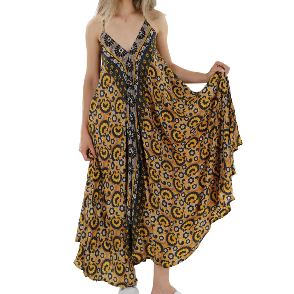 La Fiorentina Tie-Back "Camilla" Long/Maxi Halter Neck Dress